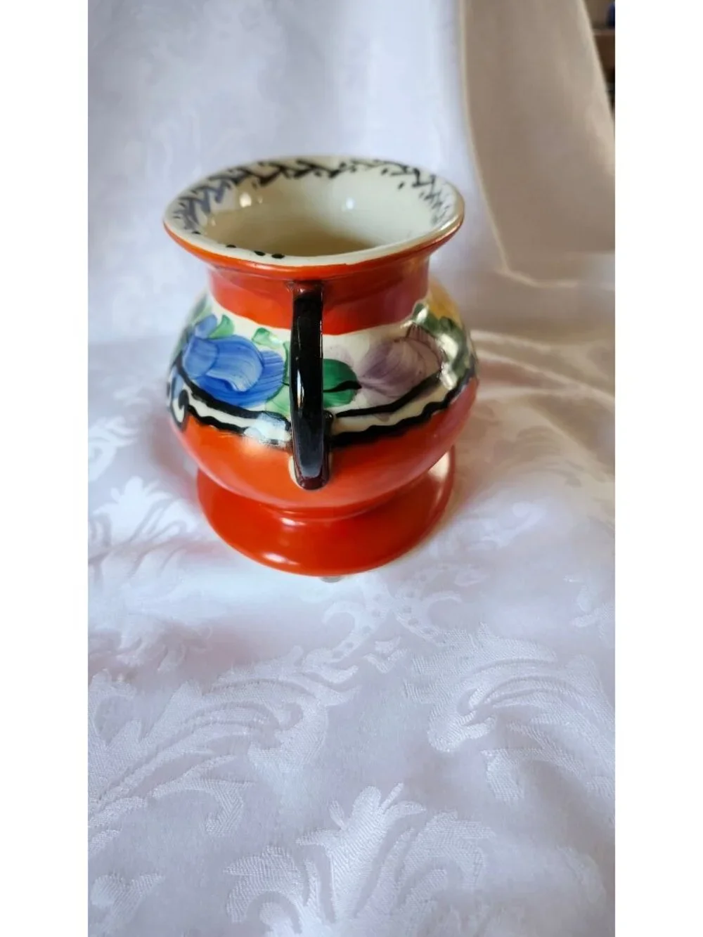 Ditmar Urbach #10568 Art Deco Ceramic Vase/Planter Czechoslovakia 1930s